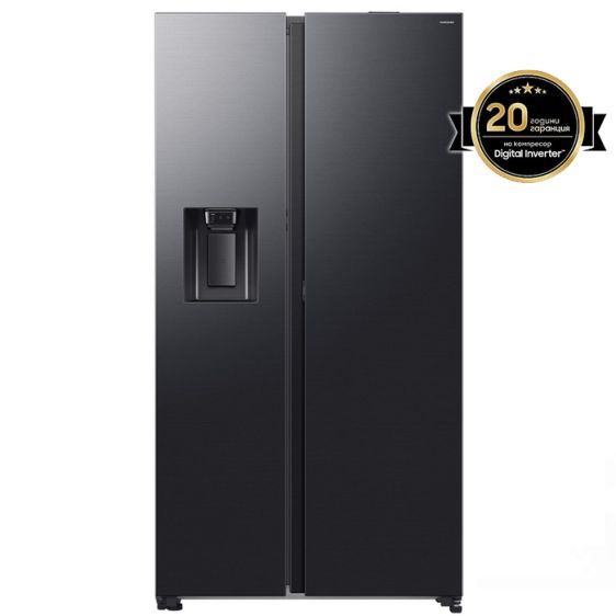 Refrigerator with freezer SAMSUNG Side-by-Side RS80F66KBFEO, 634 l, Auto Open Door, 178.4 cm