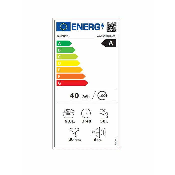 Washing machine Samsung WW90DB7U94GEU3 60 cm 1400 rpm 9 kg