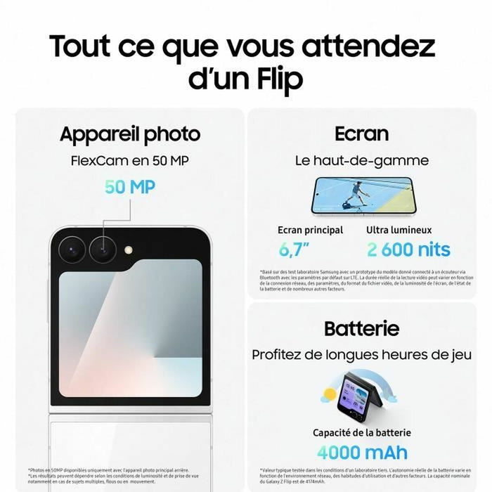 Smartphone Samsung Galaxy Z Flip7 FE 6,7" 8 GB RAM 128 GB Black