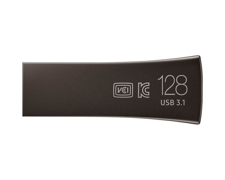 USB memory Samsung BAR Plus, 128GB, USB-A, Titanium Gray