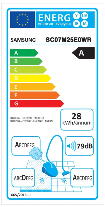 Vacuum cleaner Samsung VC07M25E0WR/GE