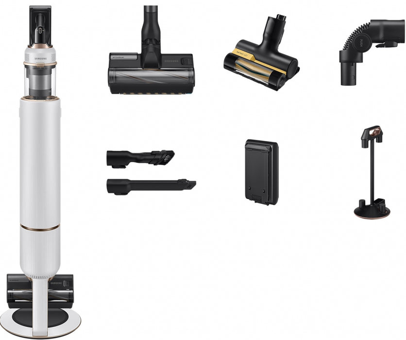 Cordless Vacuum Cleaner SAMSUNG Bespoke Jet Plus VS20B95823W/GE, 210W All in One Clean Station White