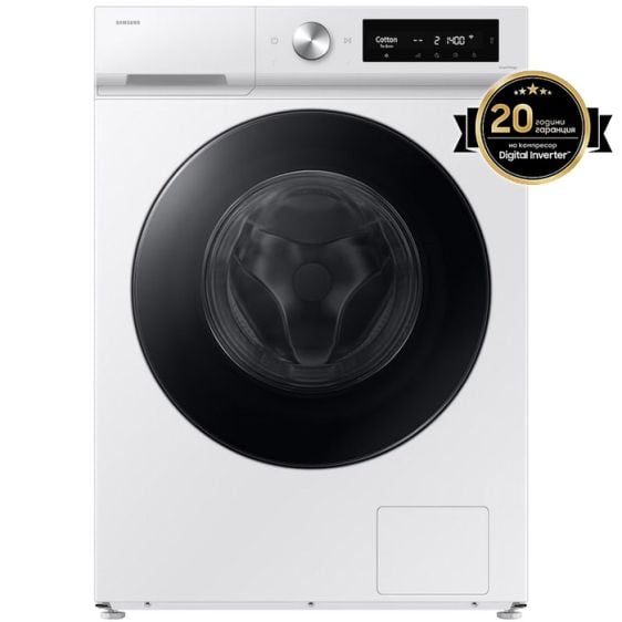 Washer dryer SAMSUNG WD90DB7B85GWU4 Bespoke AI Combo - SmartThings AI Energy, 9/6 kg, 1400 rpm, White