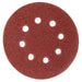 SANDING FOR ECCENTRIC GRINDER F125 K240 8 HOLES 10 PCS RAIDER - Шкурки за машинно шлайфане<<<Консумативи за