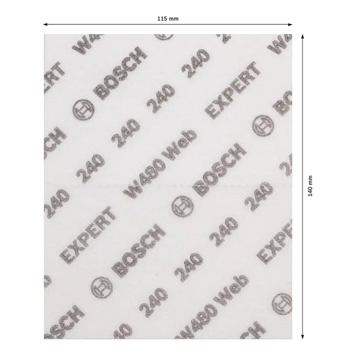 SANDING PADS 115X140 P240 2 PCS BOSCH EXPERT W480 - Шкурки за ръчно шлайфане<<<Консумативи за
