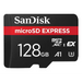 SanDisk Express 128 GB MicroSDXC UHS-I - SecureDigital flash memoriesPAM-SDG<<<Memory devicesPAM<<<ActionPL&&&Карти