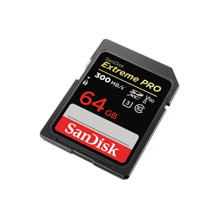 SANDISK Extreme PRO SDXC memory card 64GB UHS-II Up to 300 MB/s - Карти памет<<<Фото и видео аксесоари<<<ValiAPI