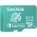 SanDisk memory card for Nintendo Switch microSDXC UHS-I 512GB Up to 100MB/s - Карти памет<<<Фото и видео