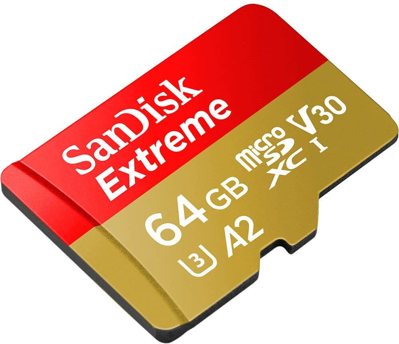 Memory card SANDISK EXTREME microSDXC 64 GB 170/80 MB/s UHS-I U3 (SDSQXAH-064G-GN6MA)