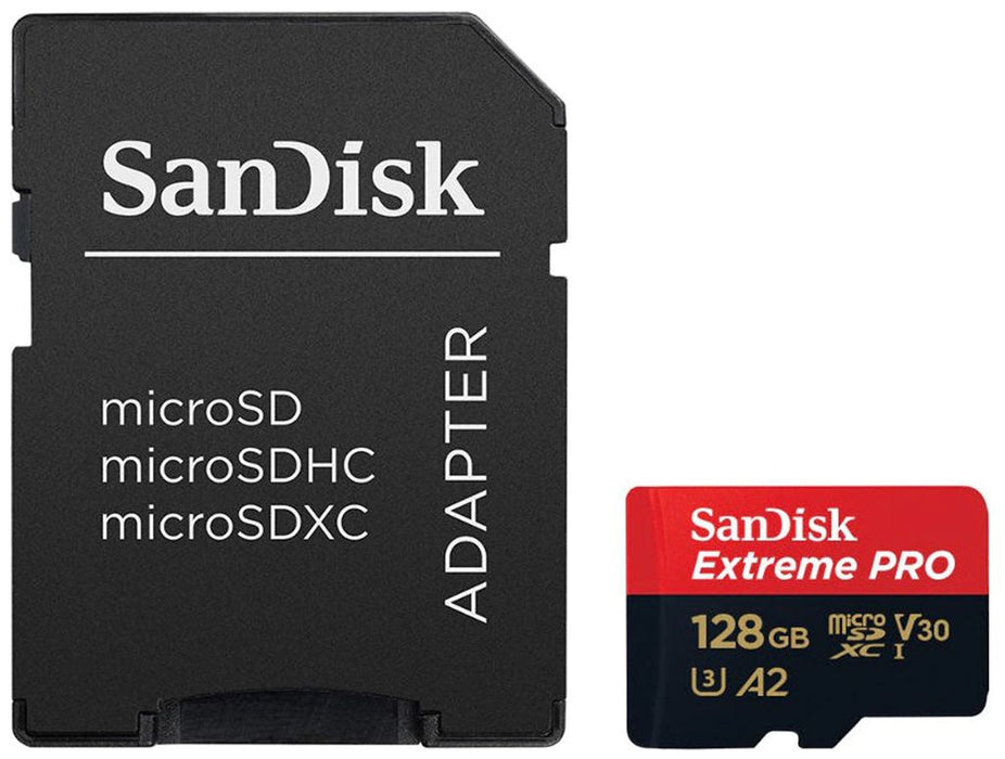 Memory card SANDISK EXTREME PRO microSDXC 128GB 200/90 MB/s UHS-I U3 (SDSQXCD-128G-GN6MA)