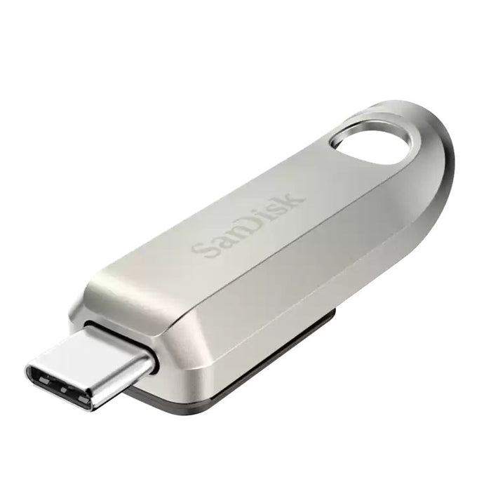 USB memory stick SanDisk Ultra Luxe, 64GB, USB 3.2 Gen 1, USB-C, Silver
