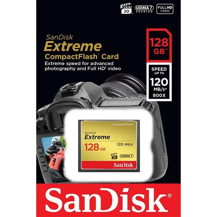 Memory card SANDISK Extreme® CompactFlash® Memory Card 128Gb