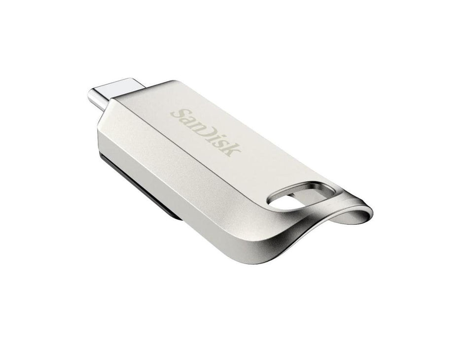 USB memory stick SanDisk Ultra Luxe, 256GB, USB 3.2 Gen 1, USB-C, Silver