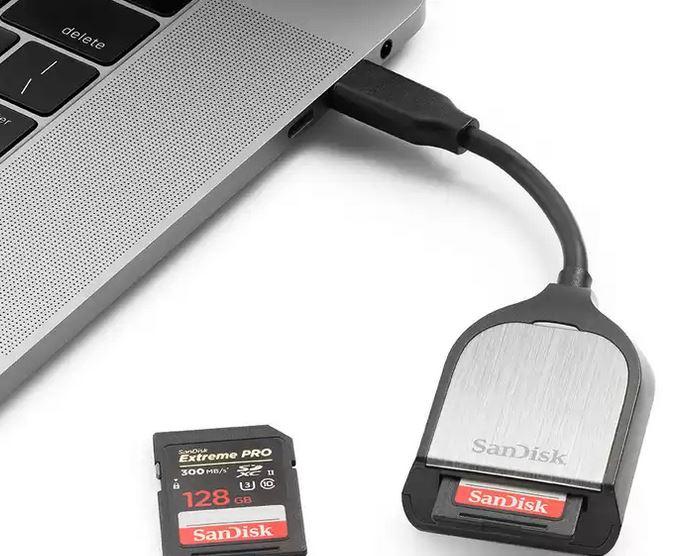 SanDisk Extreme PRO Card Reader, USB-C, SD-SDDR-409-G46