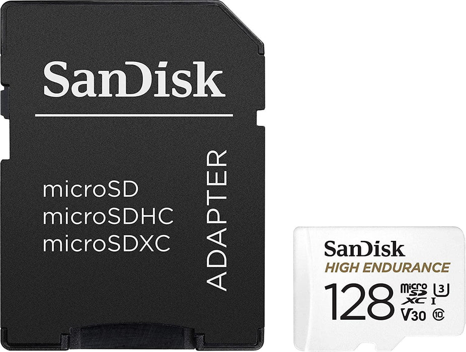Memory card SANDISK MAX Endurance, SD Adapter, micro SDXC UHD, V30, 128GB, Class 10