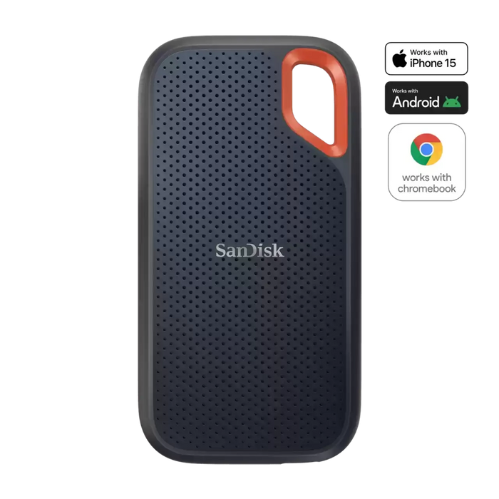 SanDisk External portable SSD hard drive 8Tb Extreme Pro Portable 1050 Mb.s read/write, USB 3.2 Gen2, IP55
