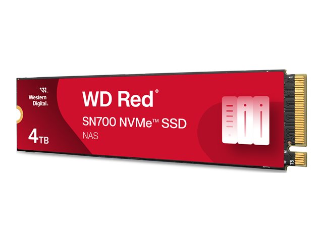 WD Red SSD SN700 NVMe 4TB M.2 2280 PCIe Gen3 8Gb/s internal drive for NAS devices