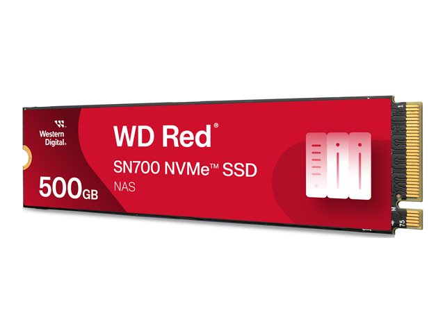 WD Red SSD SN700 NVMe 500GB M.2 2280 PCIe Gen3 8Gb/s internal drive for NAS devices