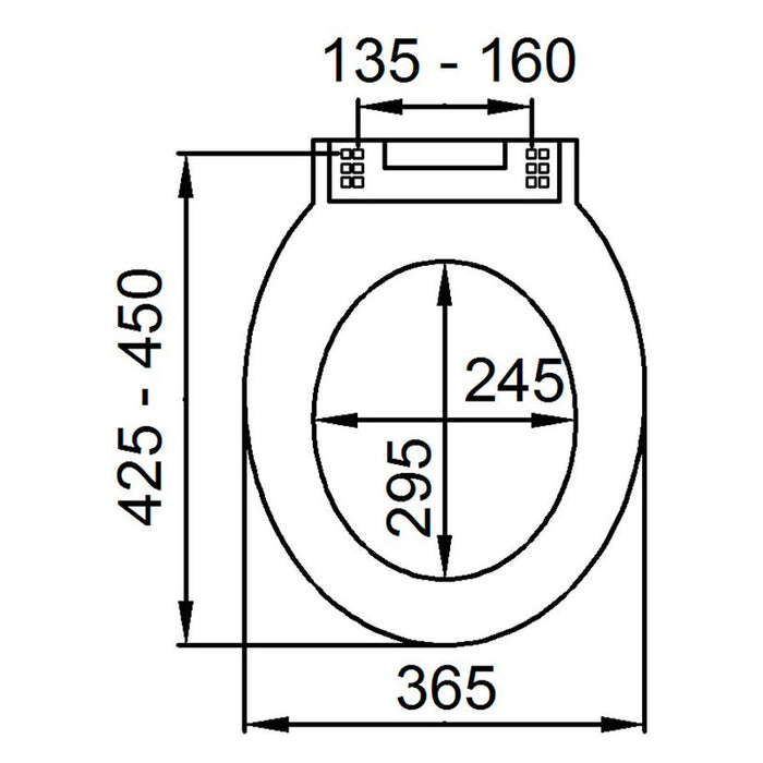 TOILET SEAT SANITA PLASTIC MIDA
