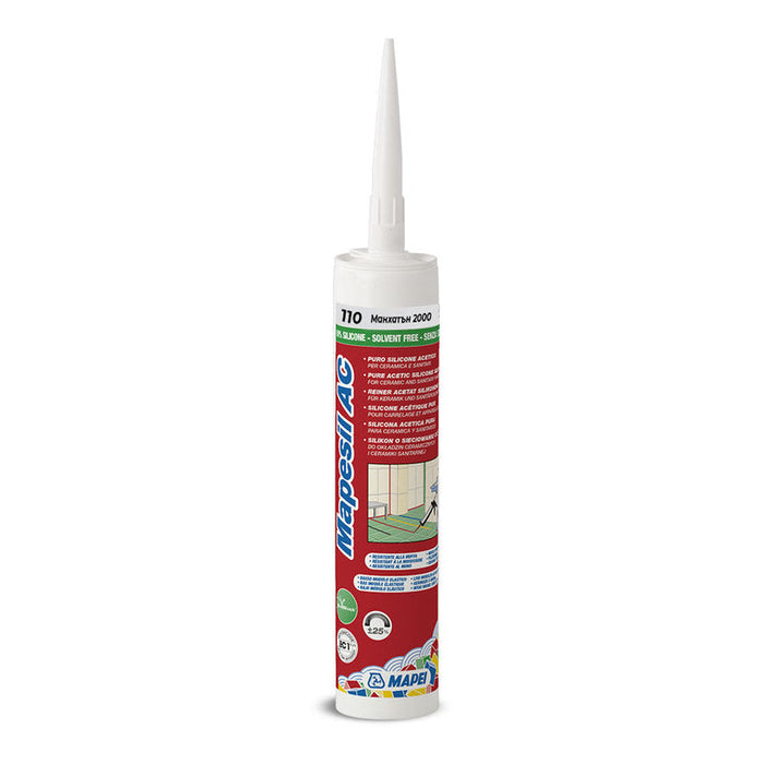SANITARY SILICONE MAPEI MAPESIL AC 110 - Силикони и акрили<<<Лепила за плочки фуги силикони и