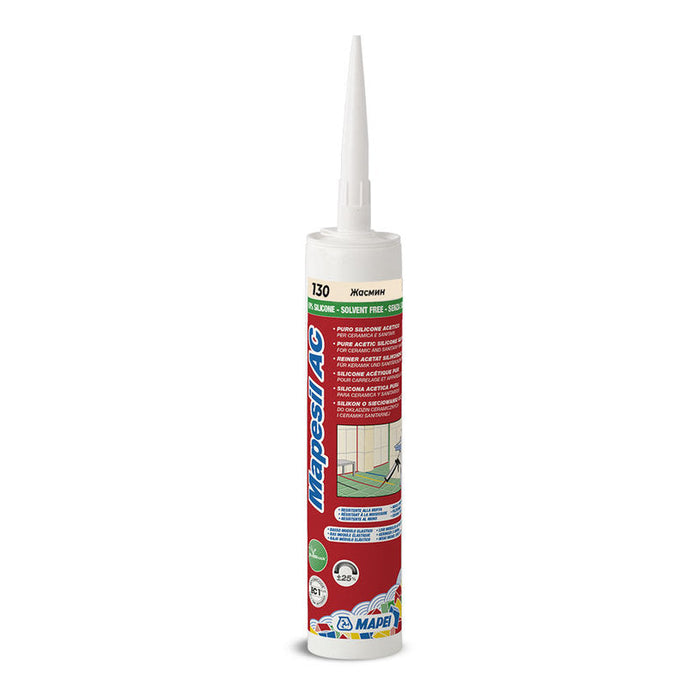 SANITARY SILICONE MAPEI MAPESIL AC 130 - Силикони и акрили<<<Лепила за плочки фуги силикони и