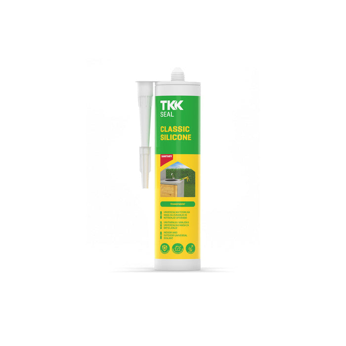 SANITARY SILICONE TKK CLASSIC WHITE - Силикони и акрили<<<Лепила за плочки фуги силикони и