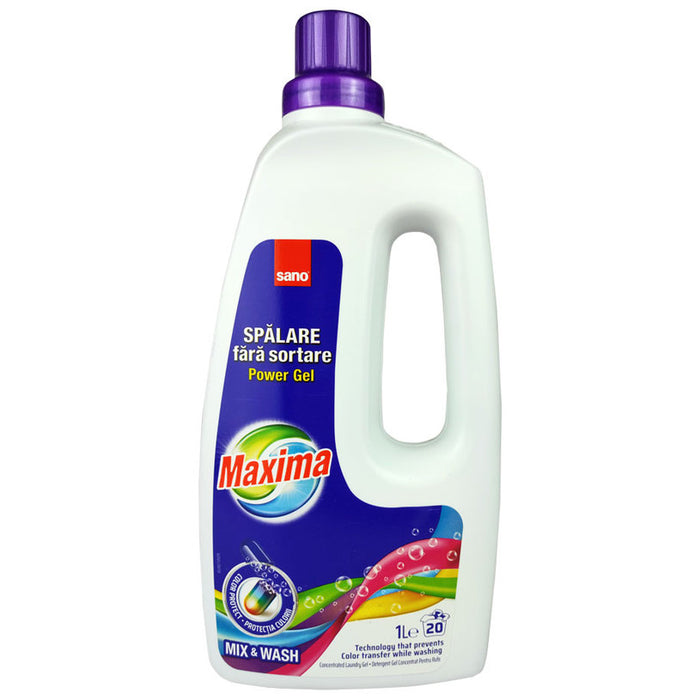 MAXIMA WASHING GEL 20 WASH MAXIMA 1L SANO MIX&WASH