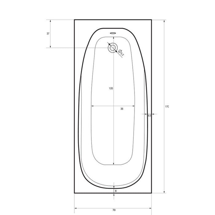 ACRYLIC BATH SANOTECHNIK LINEA