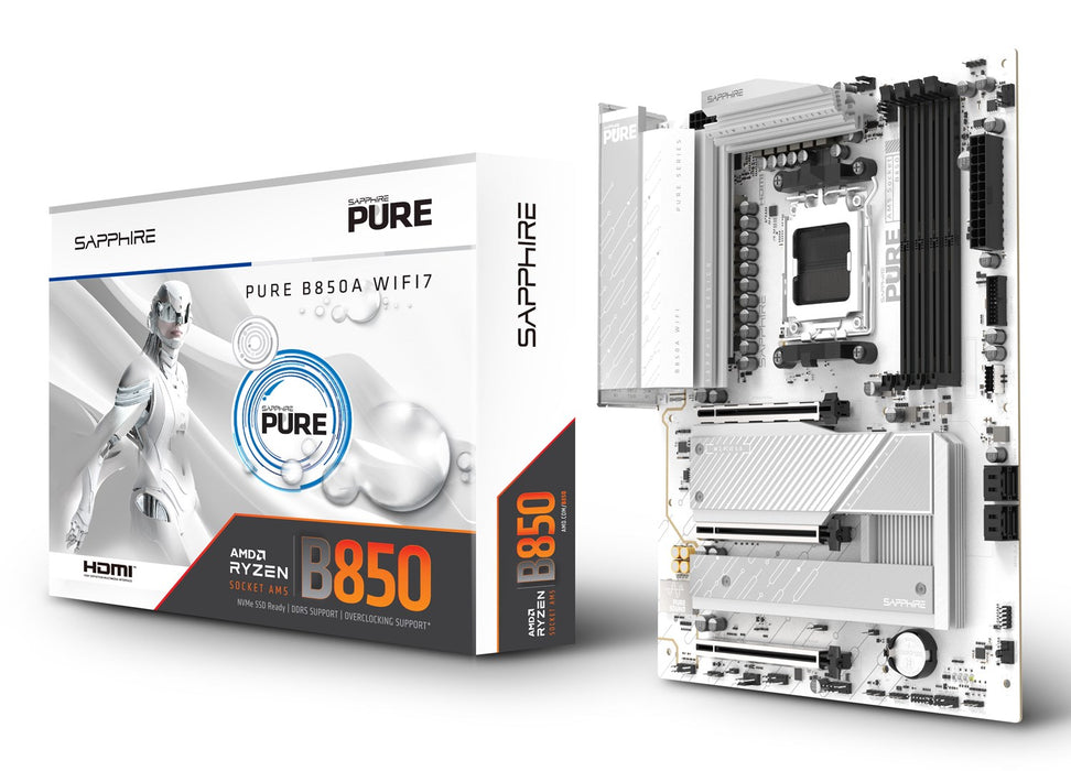 Sapphire PURE B850A WIFI 7 AMD B850 Socket AM5 ATX