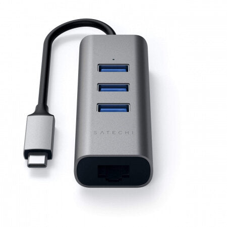 HUB USB Satechi Aluminum Type-C Hub (3x USB 3.0, Ethernet)