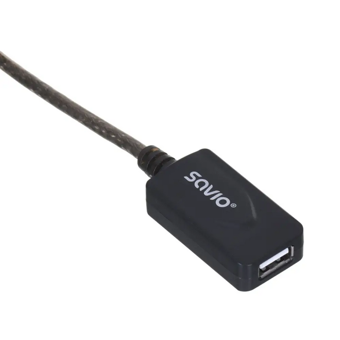SAVIO CL-130 USB active port extension 10m USB 2.0-A male USB 2.0-A female Black - USB cablesKBA-USB<<<Cables