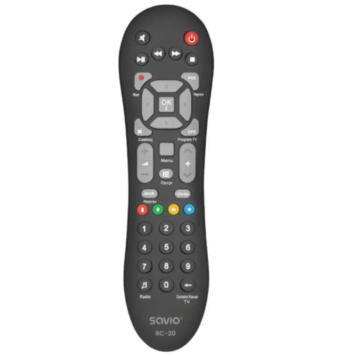 Savio RC-20 remote control IR Wireless DTV TV Press buttons - Remote controlsTVA-PIL<<<TV and accessoriesTVA<<<ActionPL