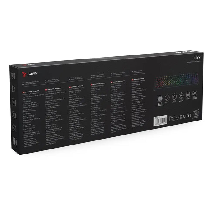 SAVIO STYX Mechanical Keyboard Outemu Red Hot Swap RGB - KeyboardsGAM-KLA<<<PC GamingGAM<<<ActionPL