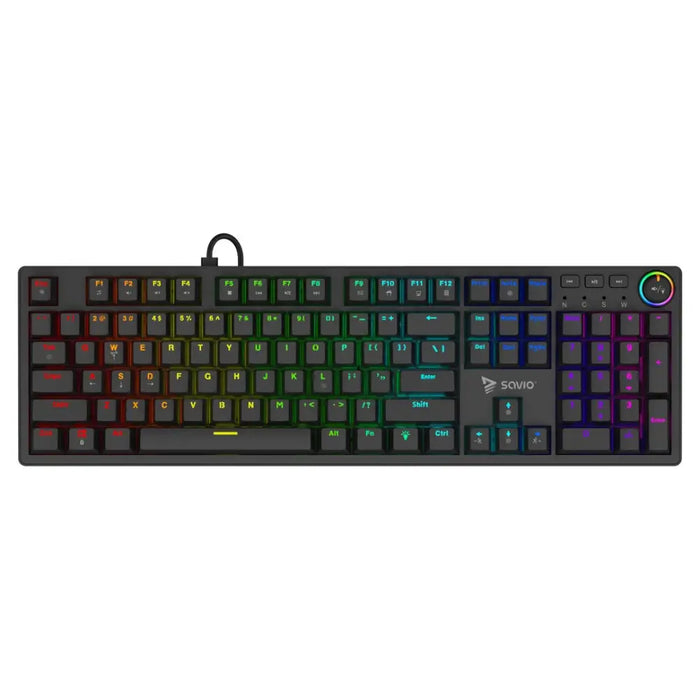SAVIO STYX Mekanisk tastatur Outemu Peach Silent Hot Swap RGB - KeyboardsGAM-KLA<<<PC GamingGAM<<<ActionPL