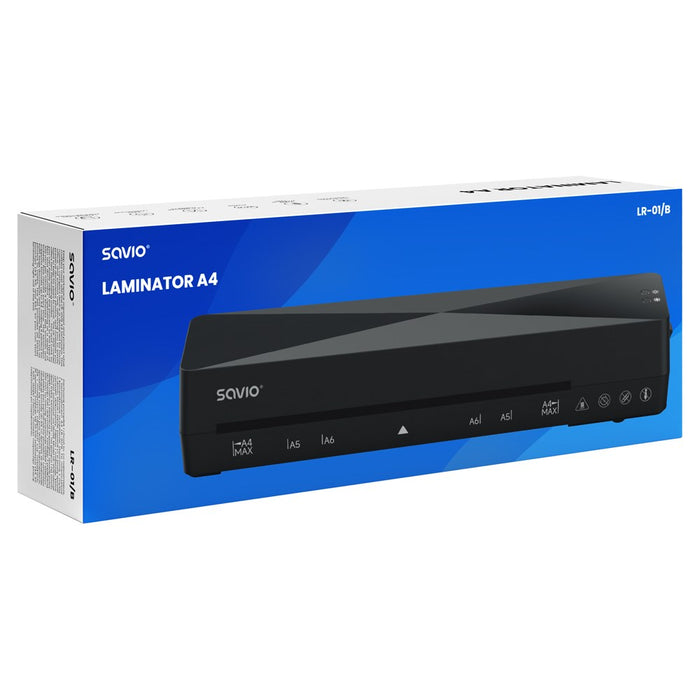 Savio LR-01/B laminator Cold/hot laminator 320 mm/min Black