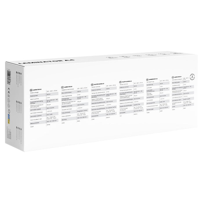 Savio LR-01/W laminator Cold/hot laminator 320 mm/min White