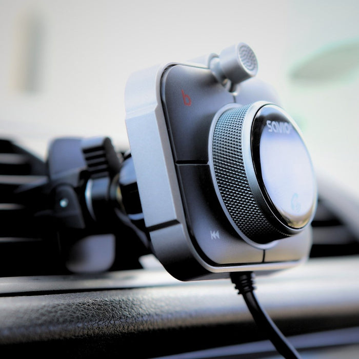 Savio TR-14 Transmiter FM z Bluetooth i ładowarką PD 87.6 - 107.9 MHz Bluetooth/USB Black