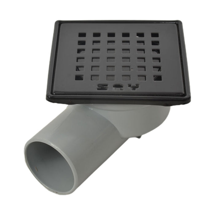 FLOOR SIPHON HORN 100X100 BLACK SAY GOZDE