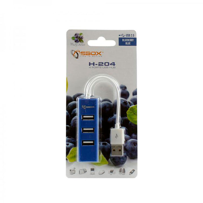 USB HUB SBOX H-204BL 4p