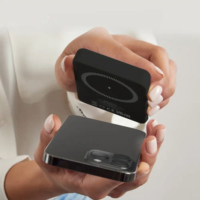 SBS TEBB5000MAG1CK Wireless Power Bank 5000 mAh USB-C MagSafe Compatible - Black - Powerbanks<<<HurtelXML