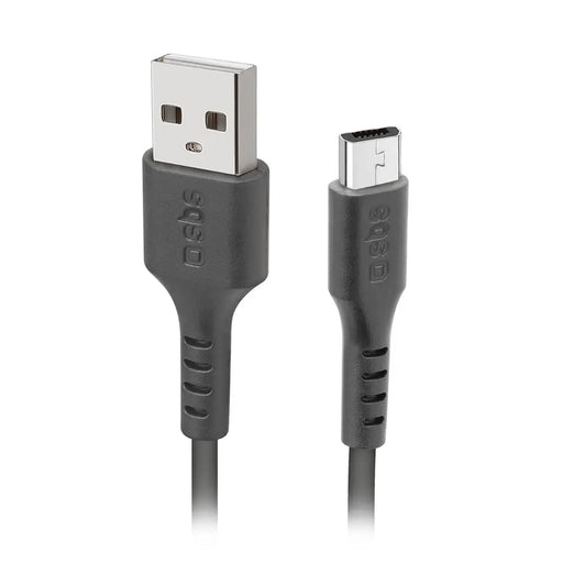 SBS TECABLEMICRO2K USB-A - Micro-USB Cable 2 m - Black - Cell phone cables<<<HurtelXML
