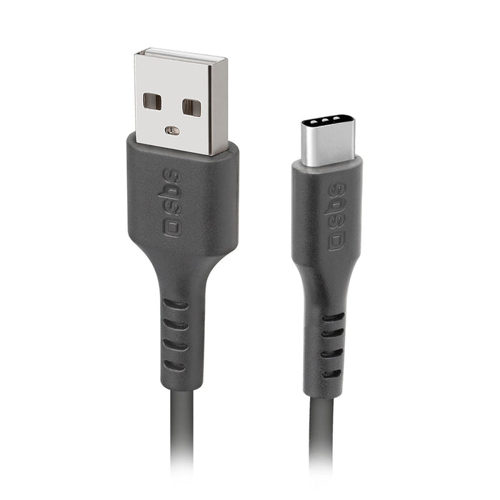 SBS TECABLEMICROC15K USB-A - USB-C Cable 1.5m - Black - Cell phone cables<<<HurtelXML&&&Аксесоари за