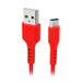 SBS TECABLEMICROC15R USB-A - USB-C Cable 1.5m - Red - Cell phone cables<<<HurtelXML