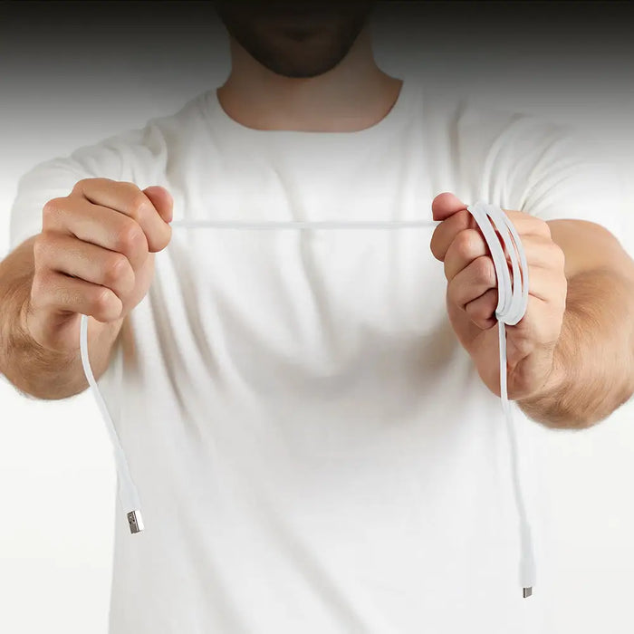 SBS TECABLEMICROC15W USB-A - USB-C Cable 1.5m - White - Cell phone cables<<<HurtelXML