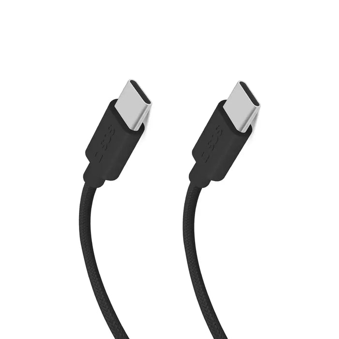 SBS TECABLETISSUETCK USB-C - USB-C 1.5m 60W braided cable - black - Cell phone cables<<<HurtelXML&&&Аксесоари за