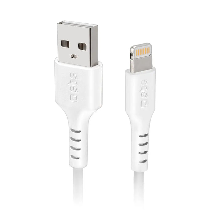 SBS TECABLEUSBIP589W USB-A - Lightning Cable - White - Cell phone cables<<<HurtelXML