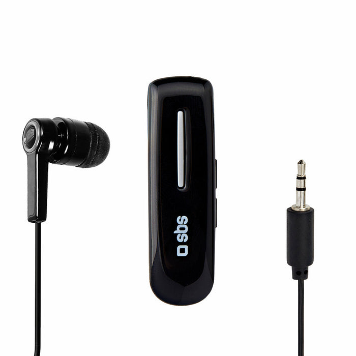 SBS TECLIPHEADSETBTK Wireless Earphone with Clip - Black - Headphones and speakers<<<HurtelXML&&&Аксесоари за