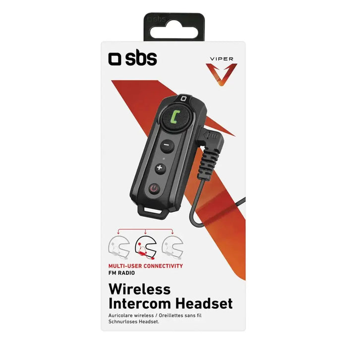 SBS TEMOTOINTERCOMK wireless motorcycle intercom - black - Headphones and speakers<<<HurtelXML