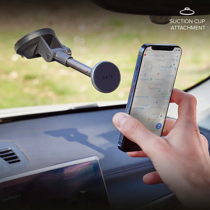 SBS TESUPMAGEXT Telescopic Smartphone Holder Compatible with MagSafe - Black - Cell phone holders<<<HurtelXML