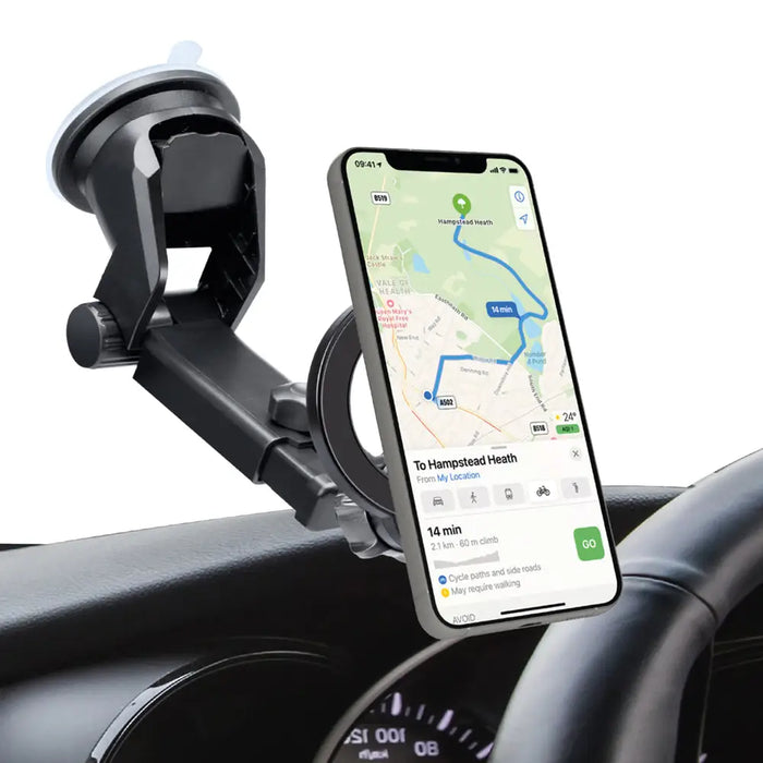 SBS TESUPMAGRINGEXT Smartphone Holder for Dashboard and Windshield MagSafe Compatible - Black - Cell phone